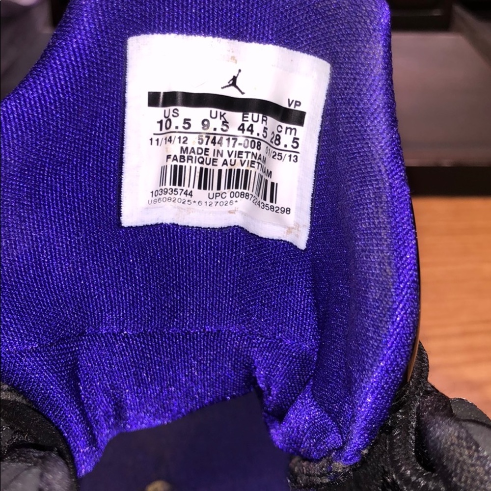 Air Jordan 10 1/2 Black/Green/Purple